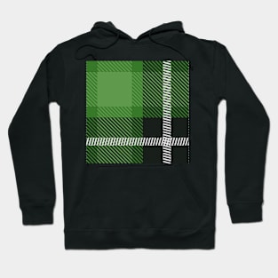 Dark Green Plaid Hoodie